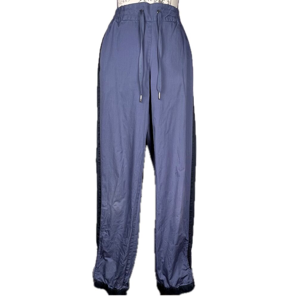 Alexander McQueen Puma Collab Sz S Track Pants Blue with Black Stripe Pockets